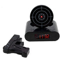 Creative Alarm Clock Shoot at the Target Novel Shooting Toy Bedroom Lazy Person Wakes up Alarm Clock Living Room Decoration