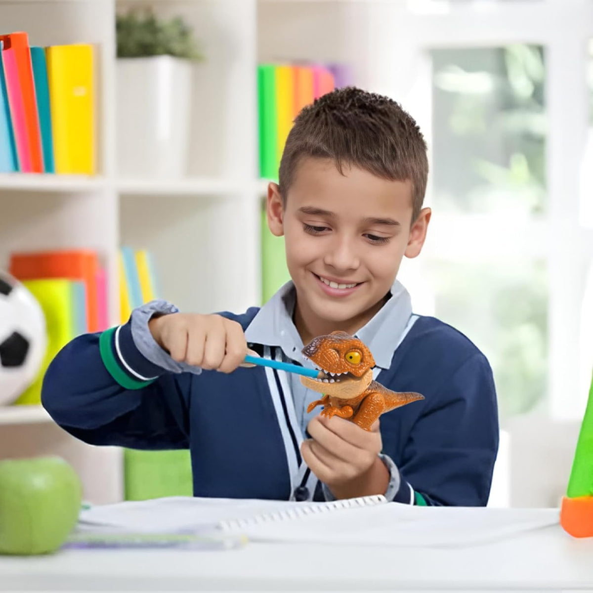 Set de Útiles Escolares 5 en 1 con Diseño de Dinosaurio