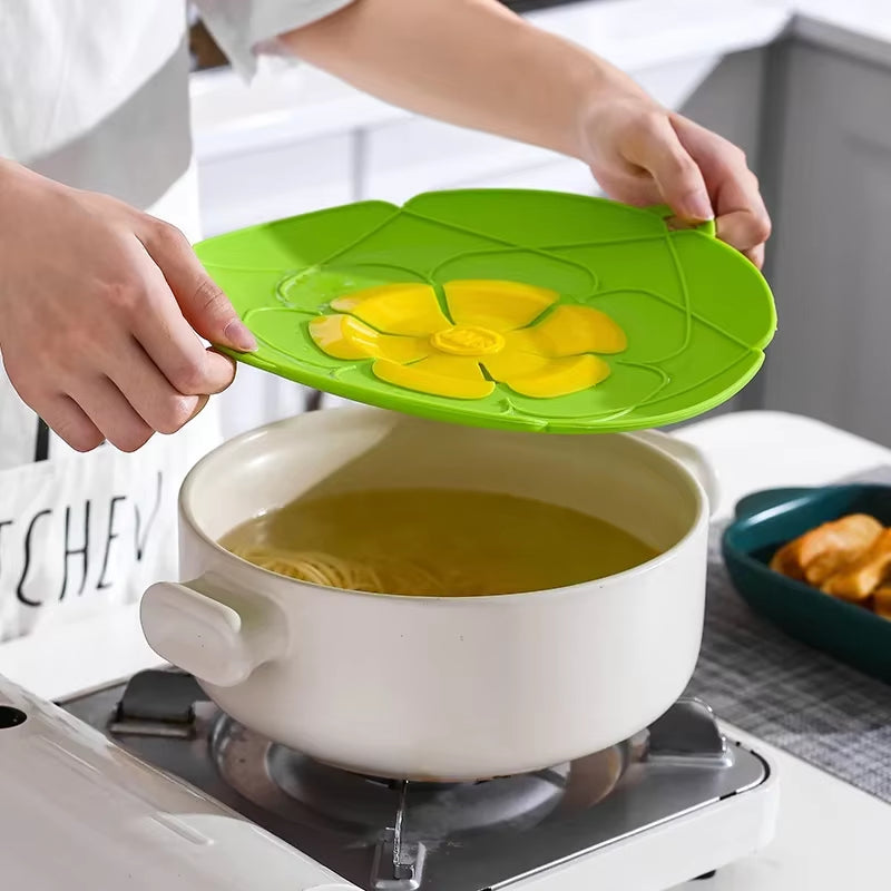 Spill Stopper Protector Cover Silicone Lid for Pot Cooking Tools Flower Pots Cookware Home Saucepan Kitchen Accessories Gadgets