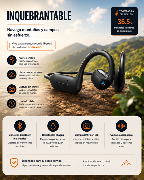 Auriculares Bluetooth, Marca ASUS Adol, Diseño Impermeable