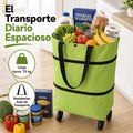 Bolsa de Compras Plegable con Ruedas | Carrito Reutilizable y Ligero