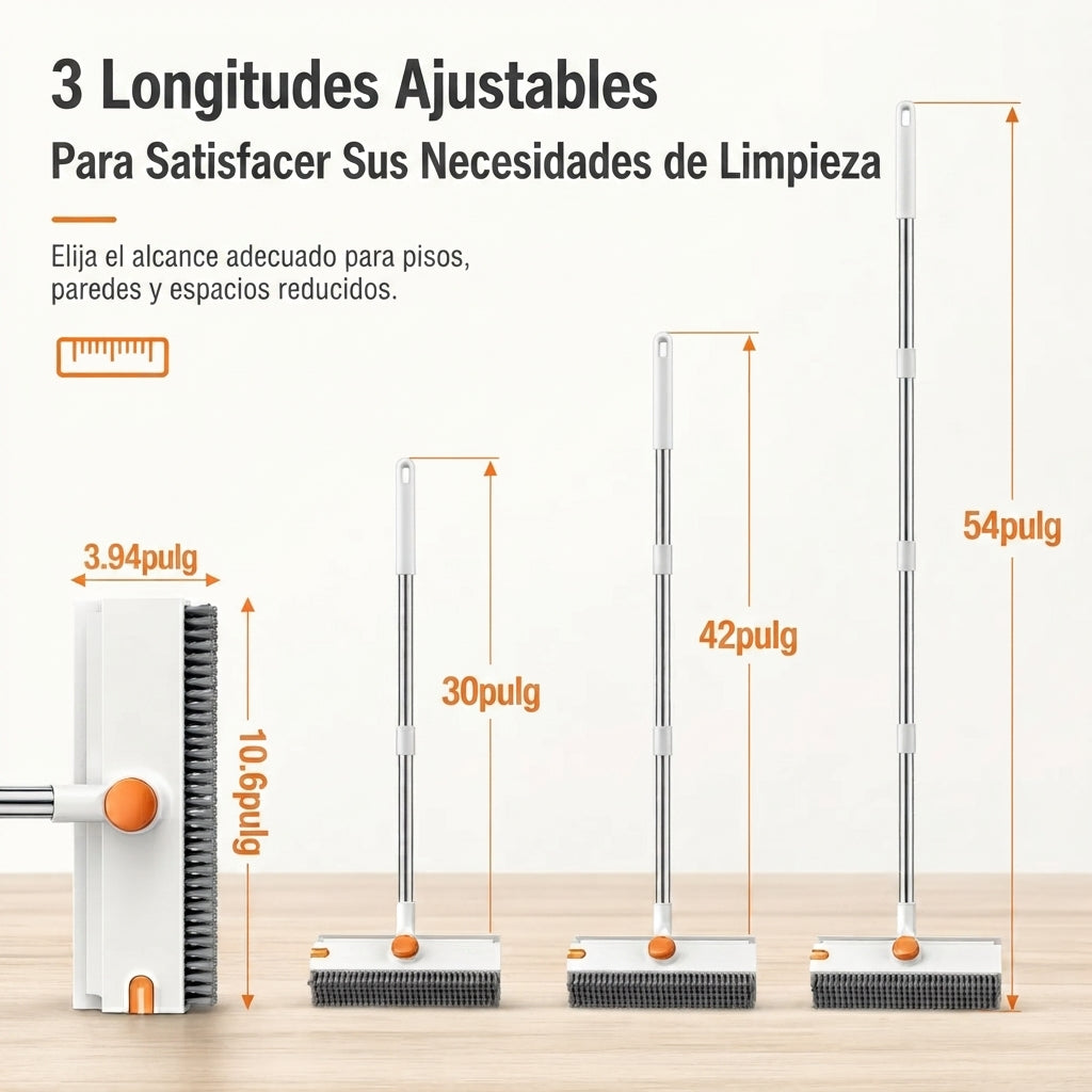 Cepillo de Limpieza 3 en 1 con Mango Ajustable