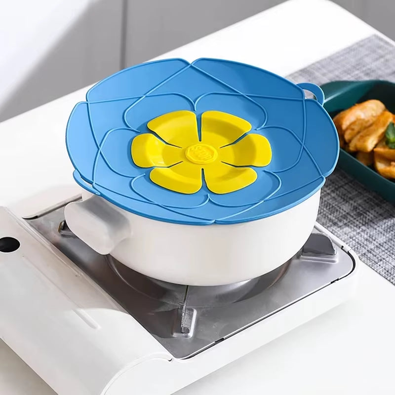 Tapa Antiderrames de Silicona para Ollas y Sartenes