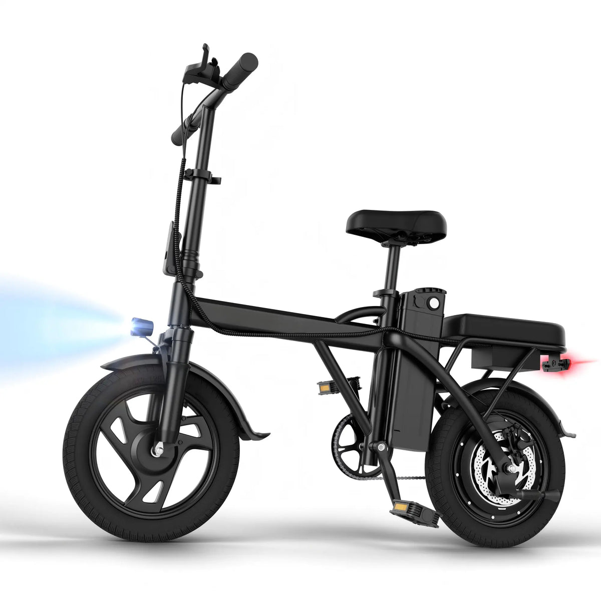 Bicicleta Eléctrica 750W, Doble Asiento y hasta 40 Millas de Autonomía