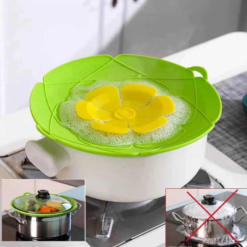Tapa Antiderrames de Silicona para Ollas y Sartenes